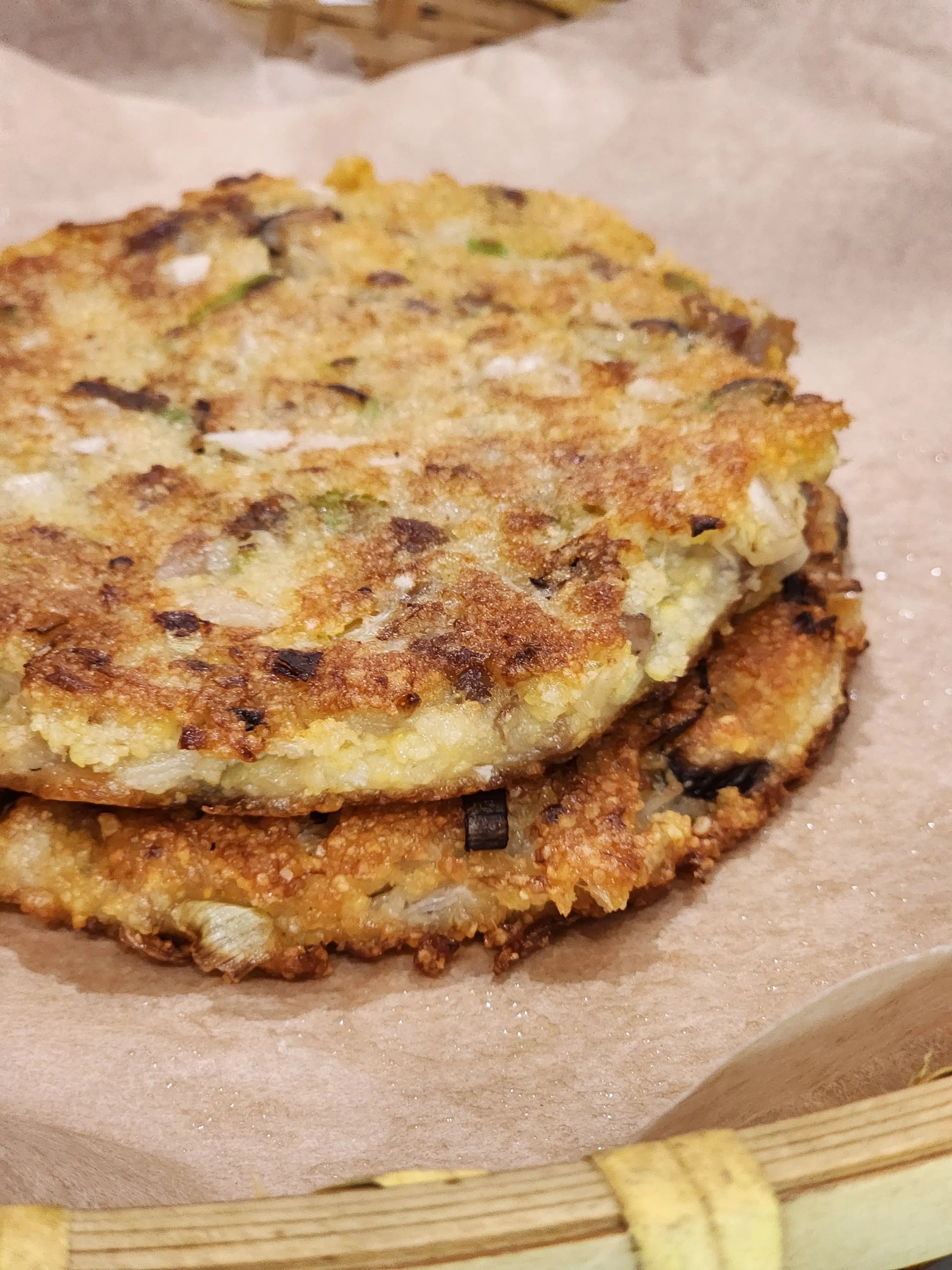 Bindaetteok (빈대떡), galette coréenne aux haricots mungo Yena Né